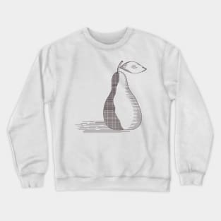 Study of still life pear and leaf in digital watercolour Crewneck Sweatshirt